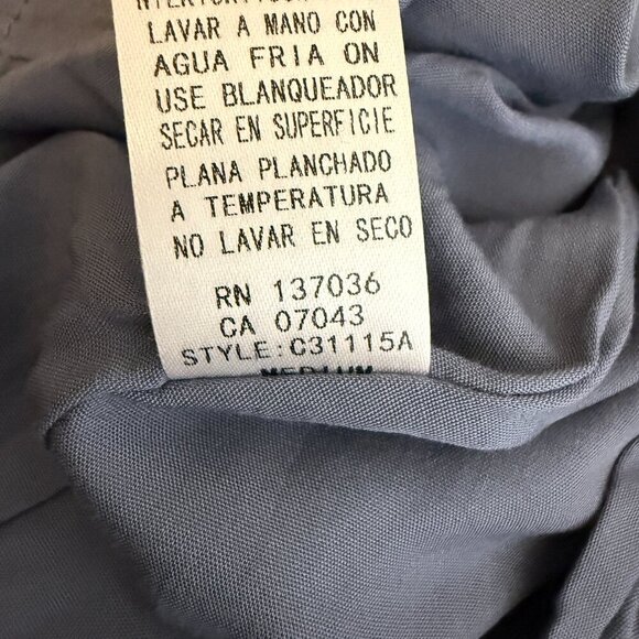 Paper Crane Polka Dot Bodycon Mini Dress Women's Medium Blue White Pin-Up Retro - Picture 14 of 14